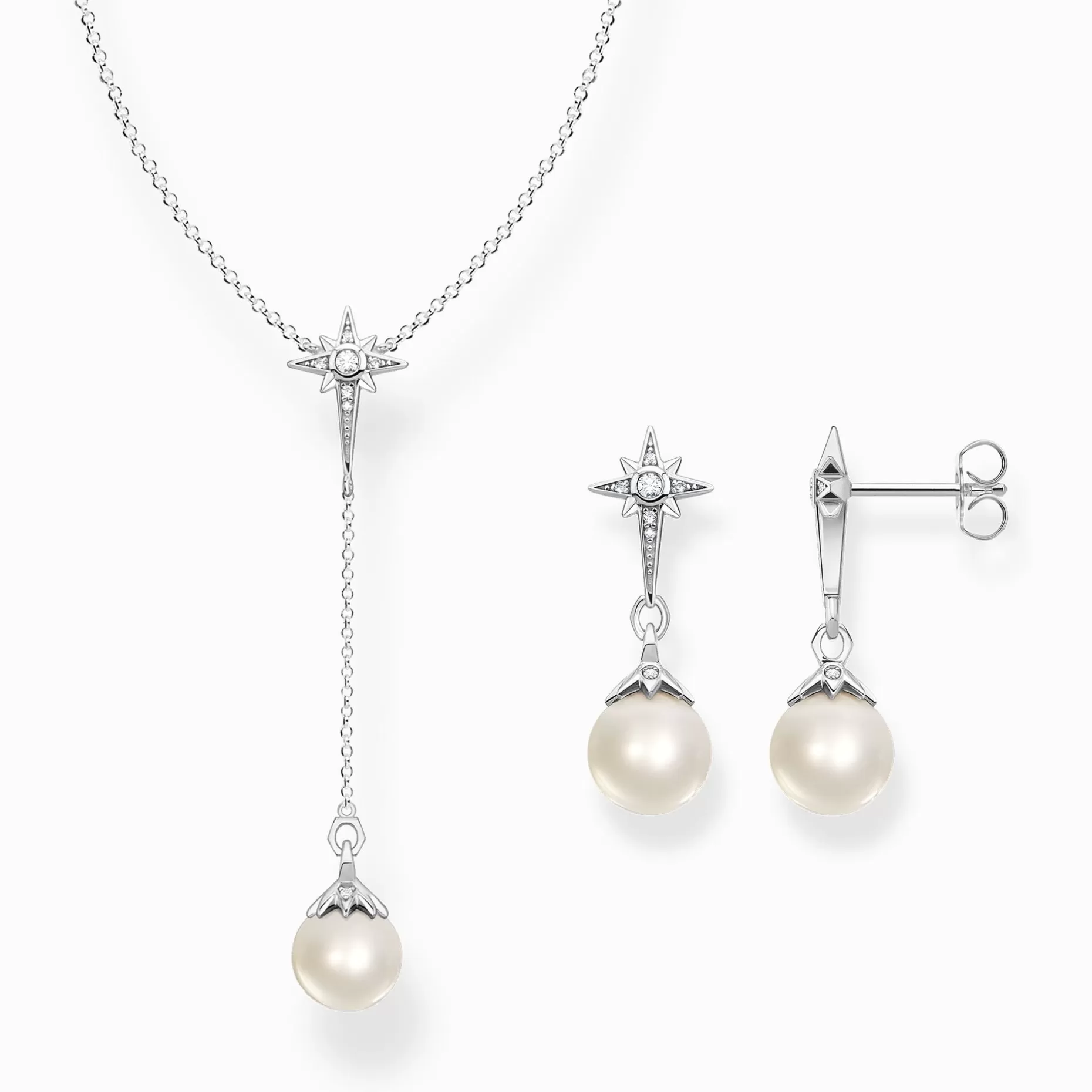 THOMAS SABO Jewellery set magic stars with pearls silver Shop